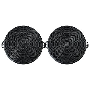 Filtros carvão coifa fischer talent glass 60 90cm 1 par 21cm