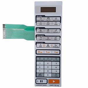 Membrana teclado microondas midea mtas21 mtas22 liva mideia