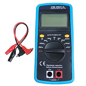 Capacímetro digital profissional display lcd