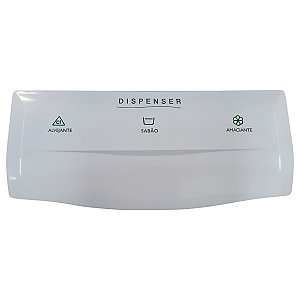 Puxador do dispenser lavadora brastemp smart bwm08 bwm06 bwl