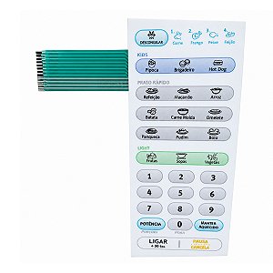 Teclado membrana forno microondas electrolux me28s