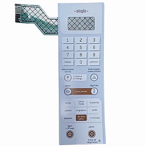 Teclado membrana microondas brastemp bms25 bms25abhna