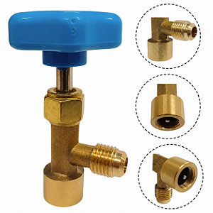Válvula acionadora gás mp39 r134a r22 r404a rosca 1/4 sae