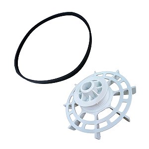Polia motor + correia lavadora tanquinho mueller super pop