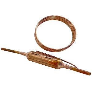 Tubo capilar cobre 0.31'' + filtro secador 3/4 refrigeração