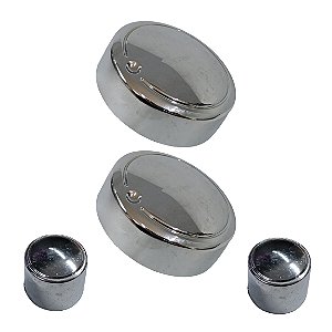 Botão forno fischer fit | 4 peças | cromados | original