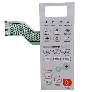 Adesivo membrana teclado forno microondas brastemp bms26