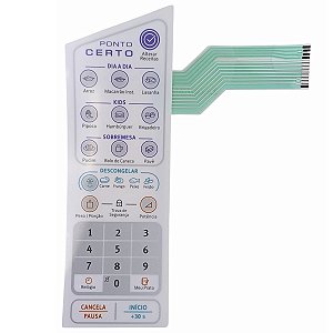 Membrana teclado microondas electrolux ponto certo mep41