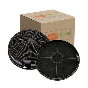 2 filtro carvão depurador coifa brastemp consul bai60 bai91