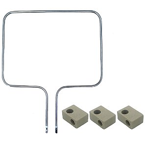 Resistência + porcelana forno fischer | superior 750w| 127v