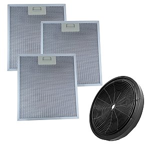 3 Filtro Aluminio + Carvão Depurador Electrolux DE60X DE60B