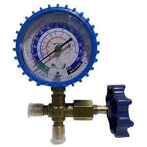 Manifold Manômetro 1 Via Alta para gás R12 R22 R134A R404A