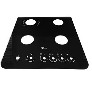 Vidro Mesa Fogão Piso Fischer Gran Cheff 4 Queimadores