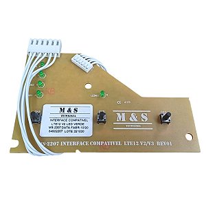 Interface Placa Lavadora Electrolux Lte12 Led Verde 64502207