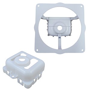 Suporte + Tampa Motor Ventilador Geladeira Brastemp Consul