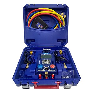 Kit Manifold Digital Medidor de Pressão R32 R22 R134A