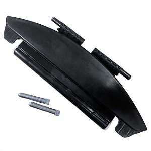 Dobradiça da Tampa para Lavadora Brastemp BWU11 BWG11 Preta