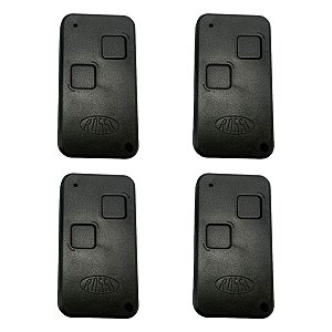Kit 4 Controle Portão Elétrico Rossi NTX RC Hcs 433Mhz Preto