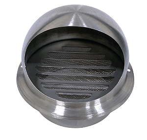 Verneziana grade Grelha inox saída ar exaustão 12cm