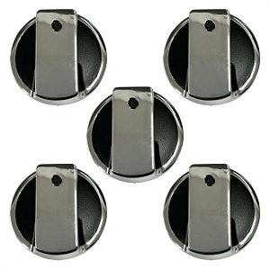 Manipulador botão fogão cooktop fischer decor | 5 peças