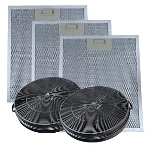 Filtro Alumínio + Carvão Coifa Fischer Tradition Plus 90cm