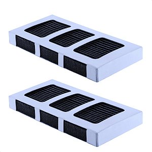 2 Filtro Retira Odor Geladeira Electrolux Dm90x Dm91x Dq90x