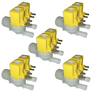 Kit 5 Válvula Entrada Electrolux Ltr10 Lm06 Lf75 Lte09 110V