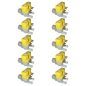 Kit 10 Válvula Entrada Electrolux Ltr10 Lm06 Lf75 Lte09 110V