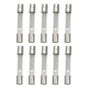 Kit 10 Fusível Alta Tensão Microondas 5kv 800ma Vidro