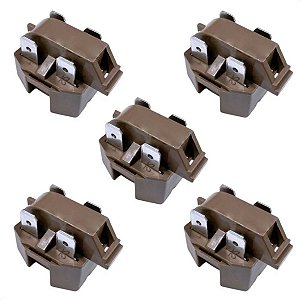 Kit 5 Relé Ptc Geladeira Freezer Compressor 4 Pinos