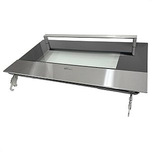 Porta Vidro Completa Forno Fischer Platinium de Embutir