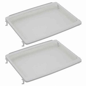 Kit 2 Prateleira Vidro Geladeira Consul CRM39A CRM38H