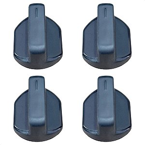 Kit 4 Botão Fogão Cooktop Mueller MCG114BG1 MCG4B 4 Bocas
