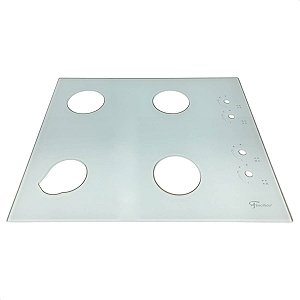 Tampo Vidro Fogão Cooktop Fischer 4 Queimadores Branco