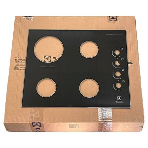 Mesa Tampo Vidro Fogão Cooktop Electrolux 4 Bocas KE4TP TC