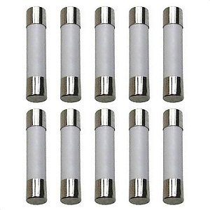 Kit 10 Fusível Para Microondas Electrolux Brastemp 20a 3cm