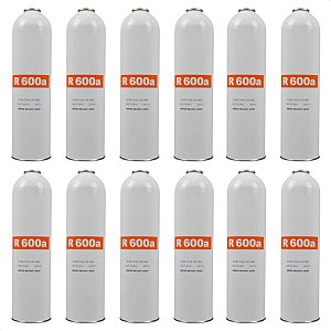 Kit 12 Gas Refrigerante R600 R600a P/ Geladeira Freezer 420g