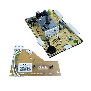 Placa Controle + Interface Para Lavadora Electrolux LTE12