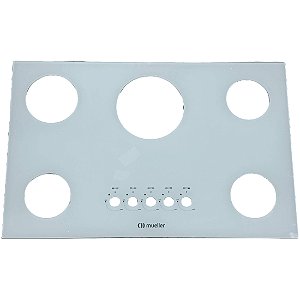 Vidro Fogão Cooktop Mueller 5 Bocas Tripla Chama Branco G5