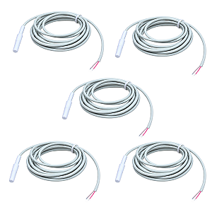Kit 5 Sensor Termistor NTC SB70 Branco 2m Full Gauge