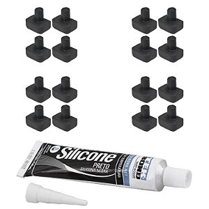 16 Borracha + Silicone Para Trempe Fogão Brastemp BDT86 BFS5