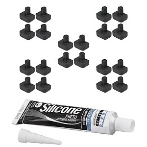 20 Borracha + Silicone Para Trempe Fogão Brastemp BYS5 BF375
