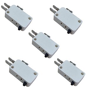 Kit 5 Chave Interruptor Para Porta Microondas 16A 250V