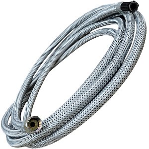 Mangueira Flexível Gás Malha de Aço Fogão Cooktop 5m