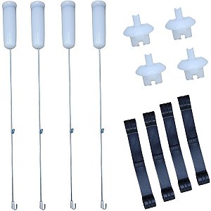 Kit Vareta e Tirante Suspensão Lavadora Brastemp CWH14 BWS15