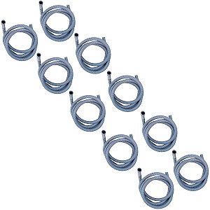 kit 10 Mangueira Drenagem Para Lavadora Brastemp Consul 3m