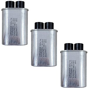 Kit 3 Capacitor Microondas Electrolux 0.95uf 2100va Polo 5mm