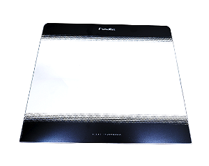 Vidro Para Fogão Esmaltec 4 Bocas 43x37cm Transparente/Preto