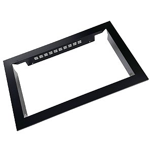 Moldura Ventilação Forno Fischer Fit Line Embutir 48L Preto