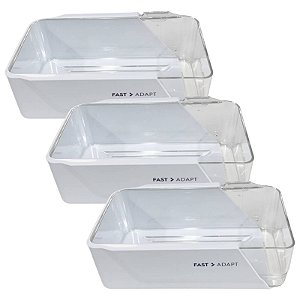 Kit 3 Prateleira Deslizante Geladeira Electrolux DM84X DM86V